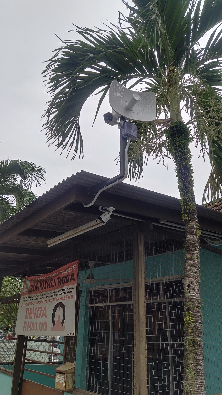 Wireless CCTV Antenna installation by K&A Automation